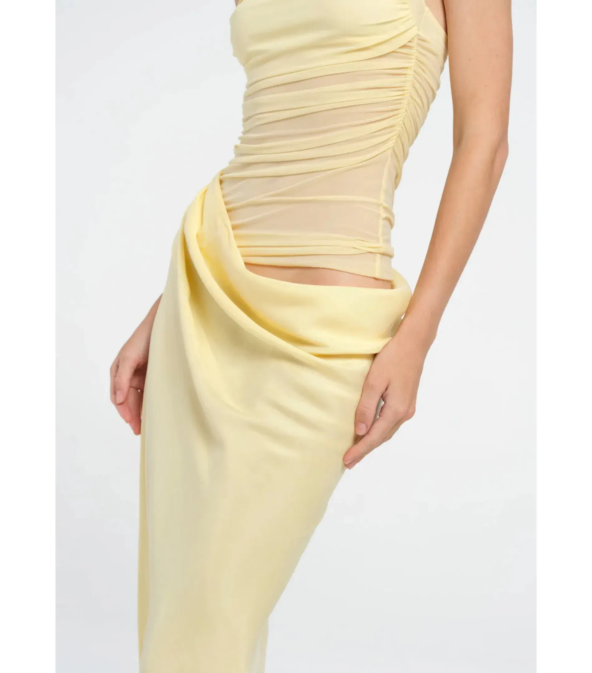 Benni Gina Maxi Dress Butter Yellow Size AU 10 - Image 4