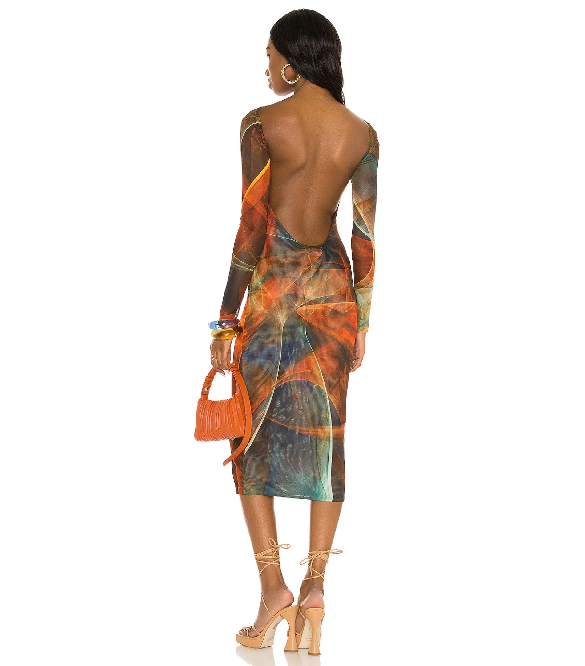 Farai London Mona Midi Dress in Multi Size XS / AU 6 - Image 3