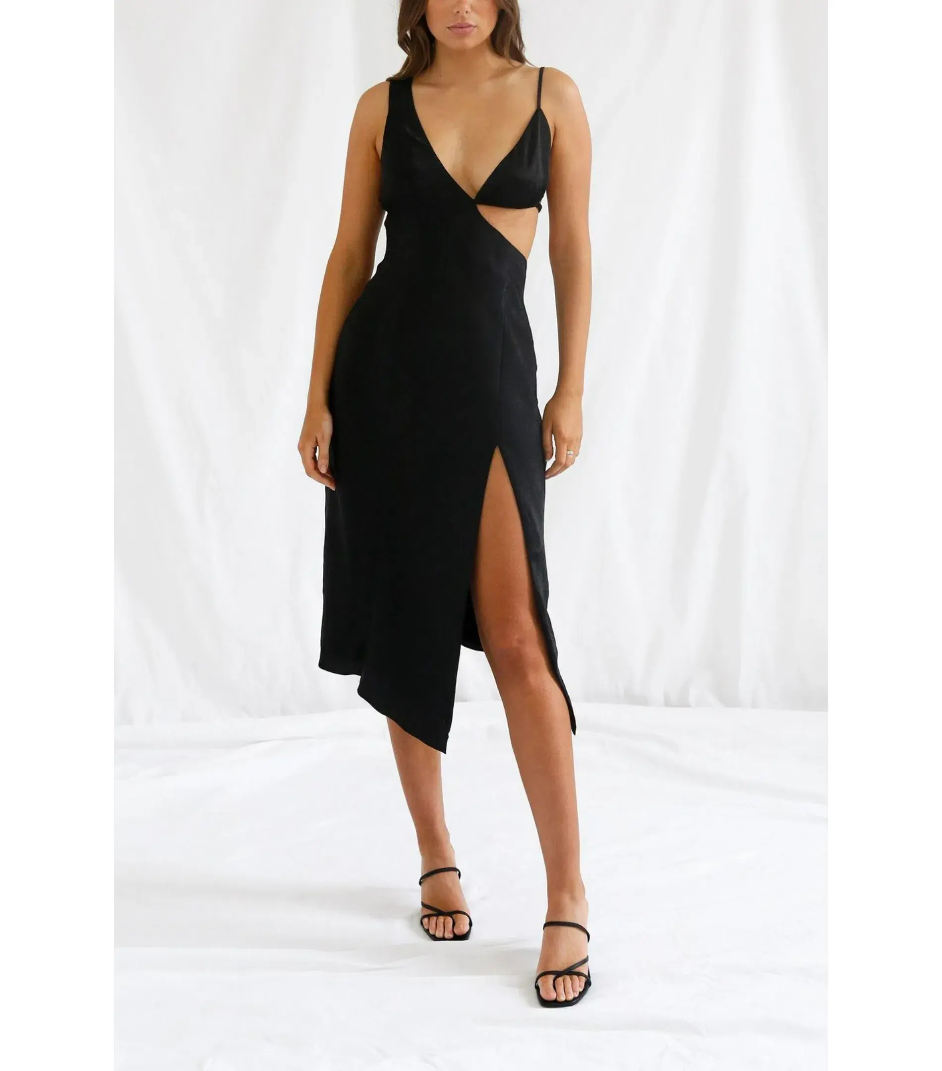 San Sloane Orisis Dress in Black Size AU 8 - Image 1