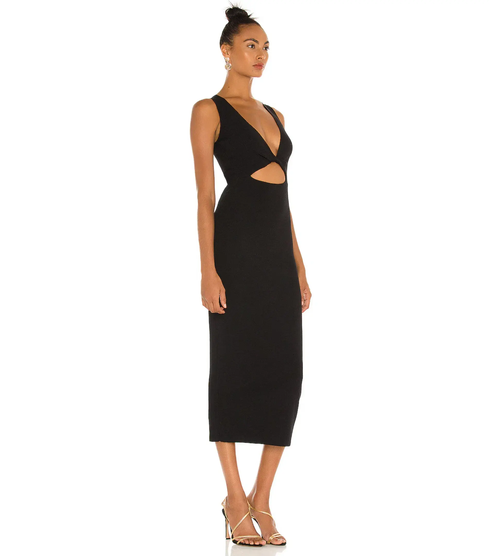 Bec & Bridge Sorbet Summer Midi Dress in Black Size AU 8 - Image 2