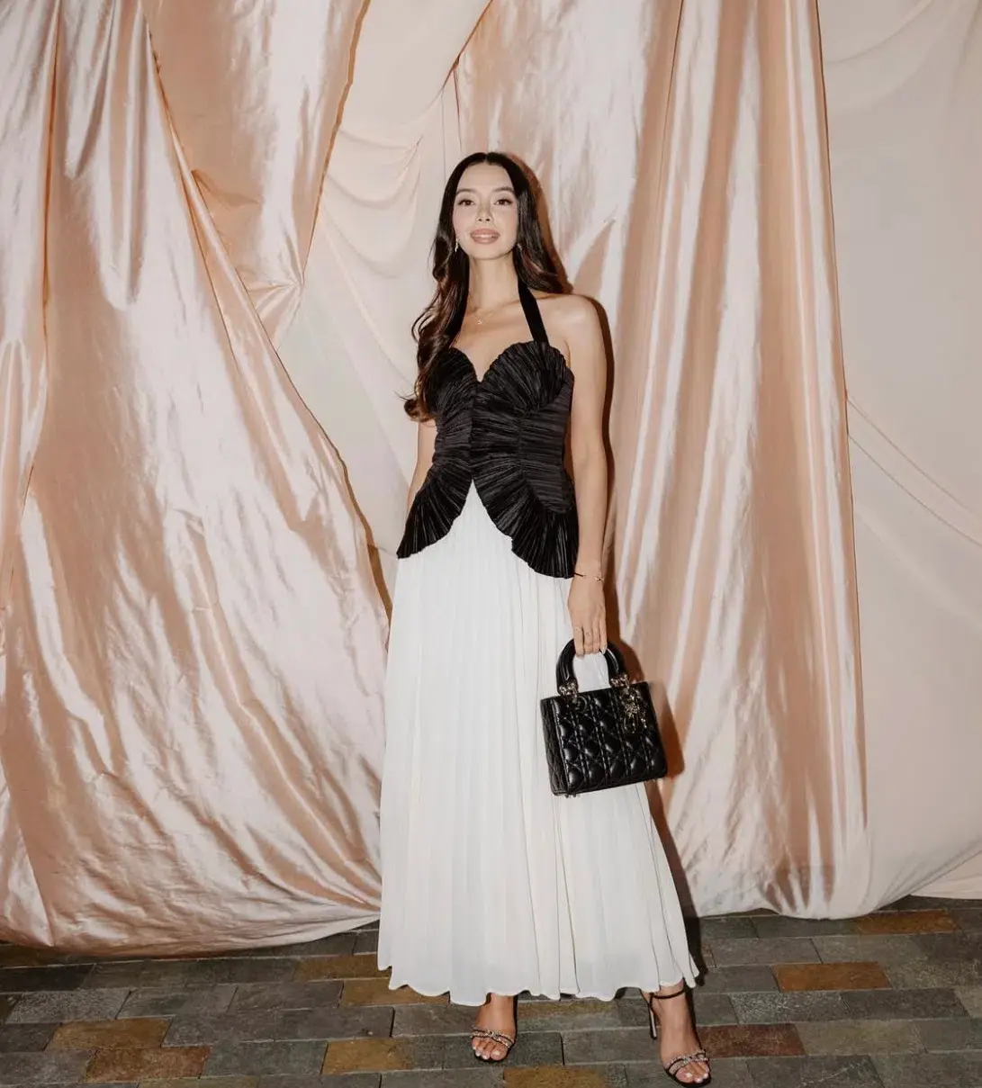 Sheike Soraya Dress Black/Cream  Size 12  - Image 1
