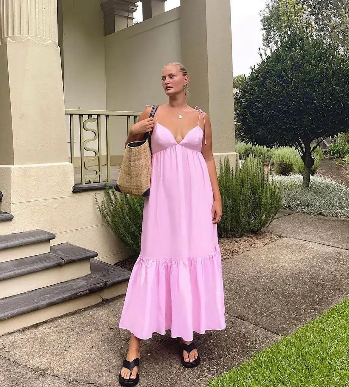 Steele Leonora Maxi Dress Pink Size M / Au 10 - Image 1