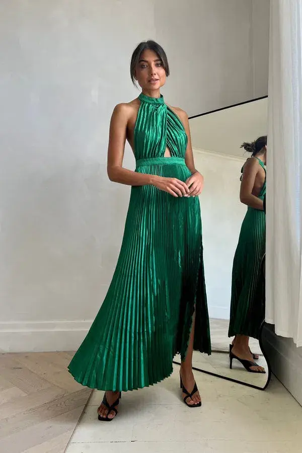 L'Idee Renaissance Gown in Bright Green Size AU 10  - Image 8
