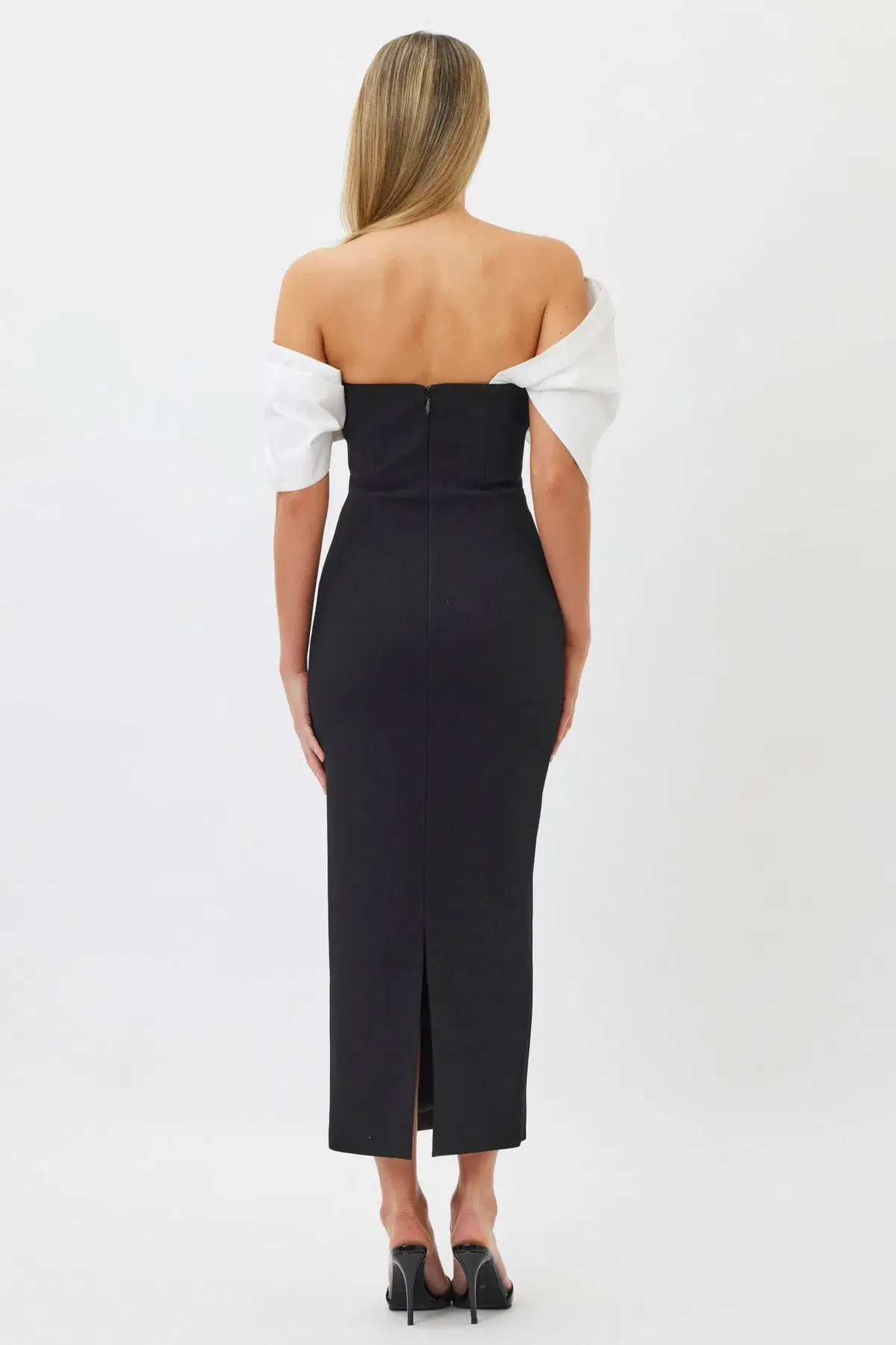 Bianca & Bridgett Sutton Midi Dress Black Size 14 - Image 3