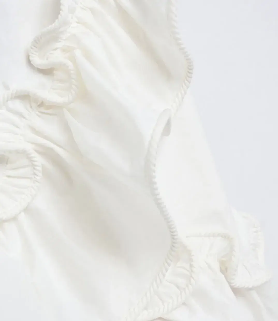By Johnny Rope Frill Asymmetrical Mini Dress Ivory Size 12 - Image 5