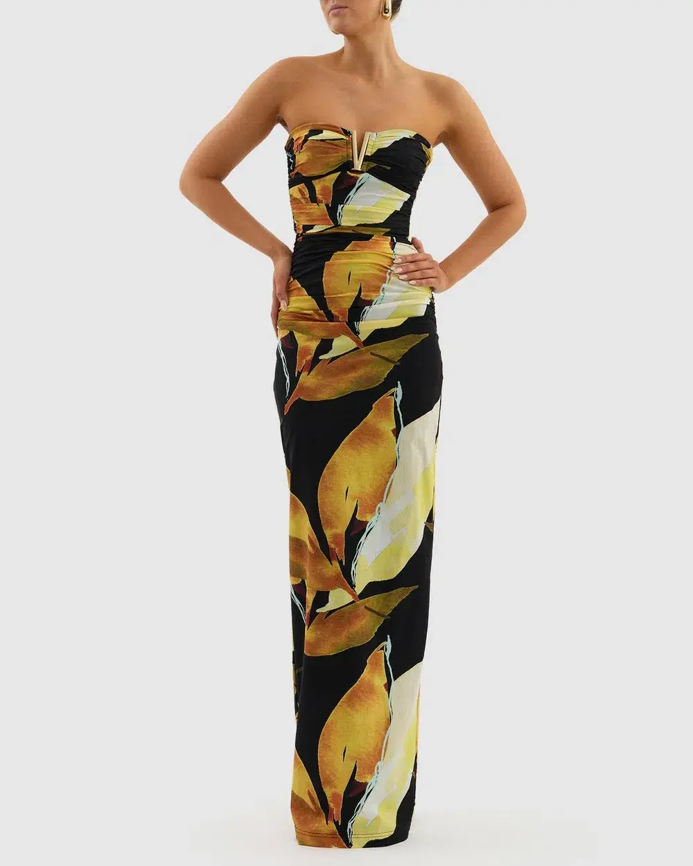 Rebecca Vallance Petals Of Paradise Gown Print Size 10 for rent on The Volte - main image