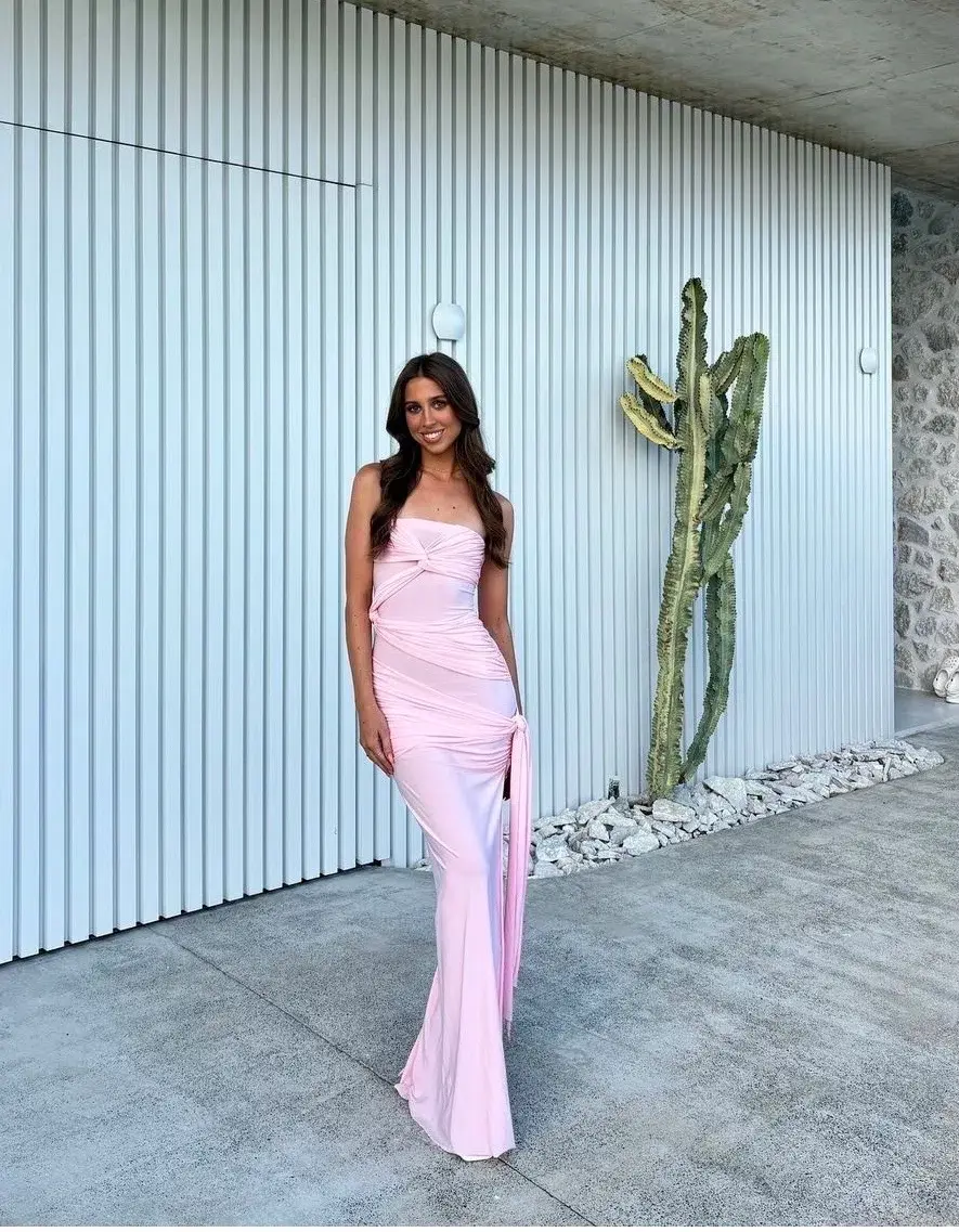 Natalie Rolt Miranda Gown Blossom Pink Size 1 / AU 8 for rent on The Volte - main image