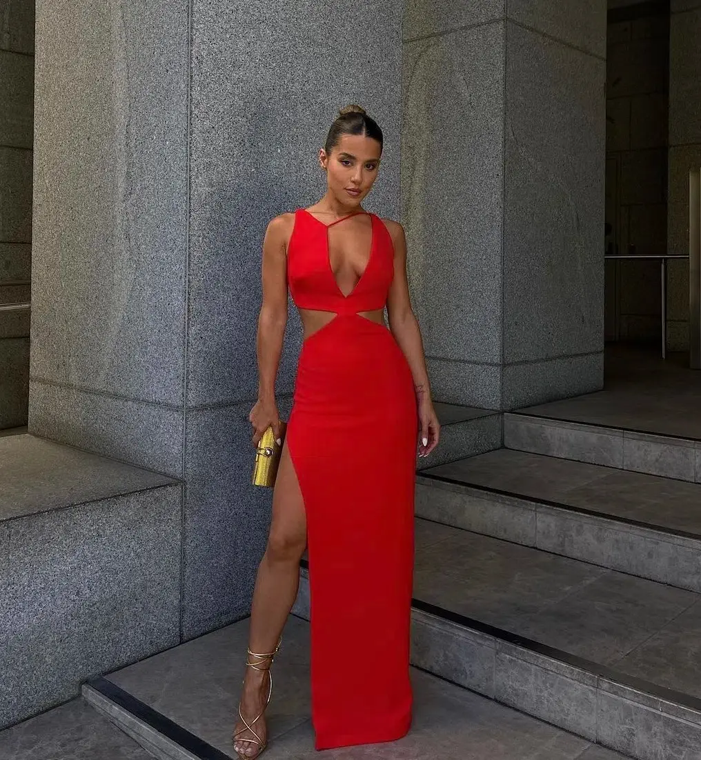 Effie Kats Eniko Gown Red Size M / AU 10 - Image 1