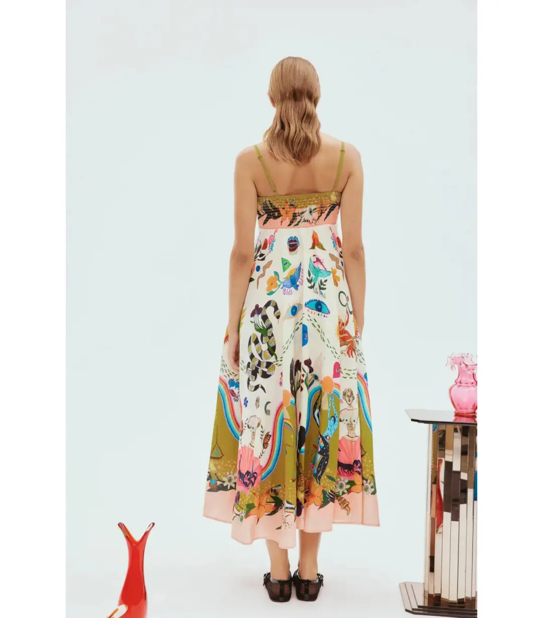 Alemais Evergreen Sundress Multi Size AU 10  for rent on The Volte - main image