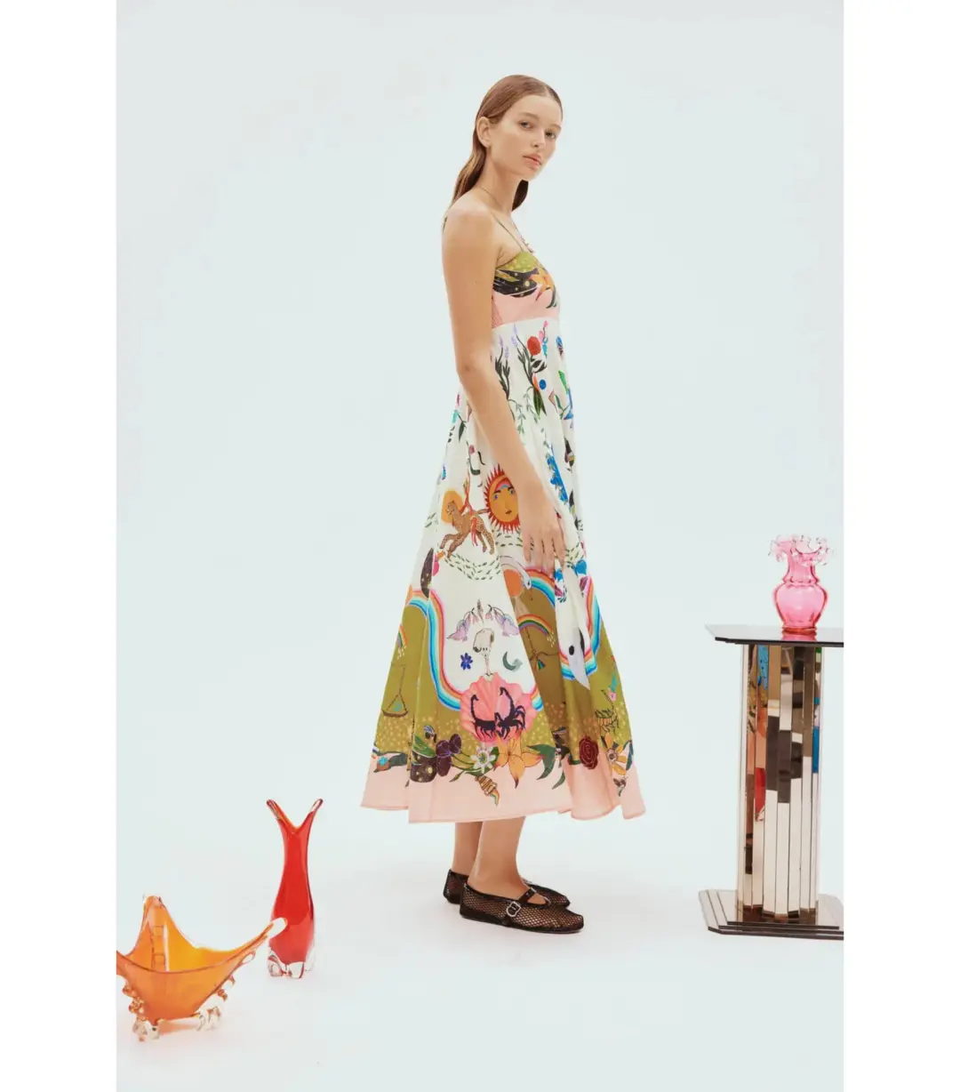 Alemais Evergreen Sundress Multi Size AU 10  for rent on The Volte - main image