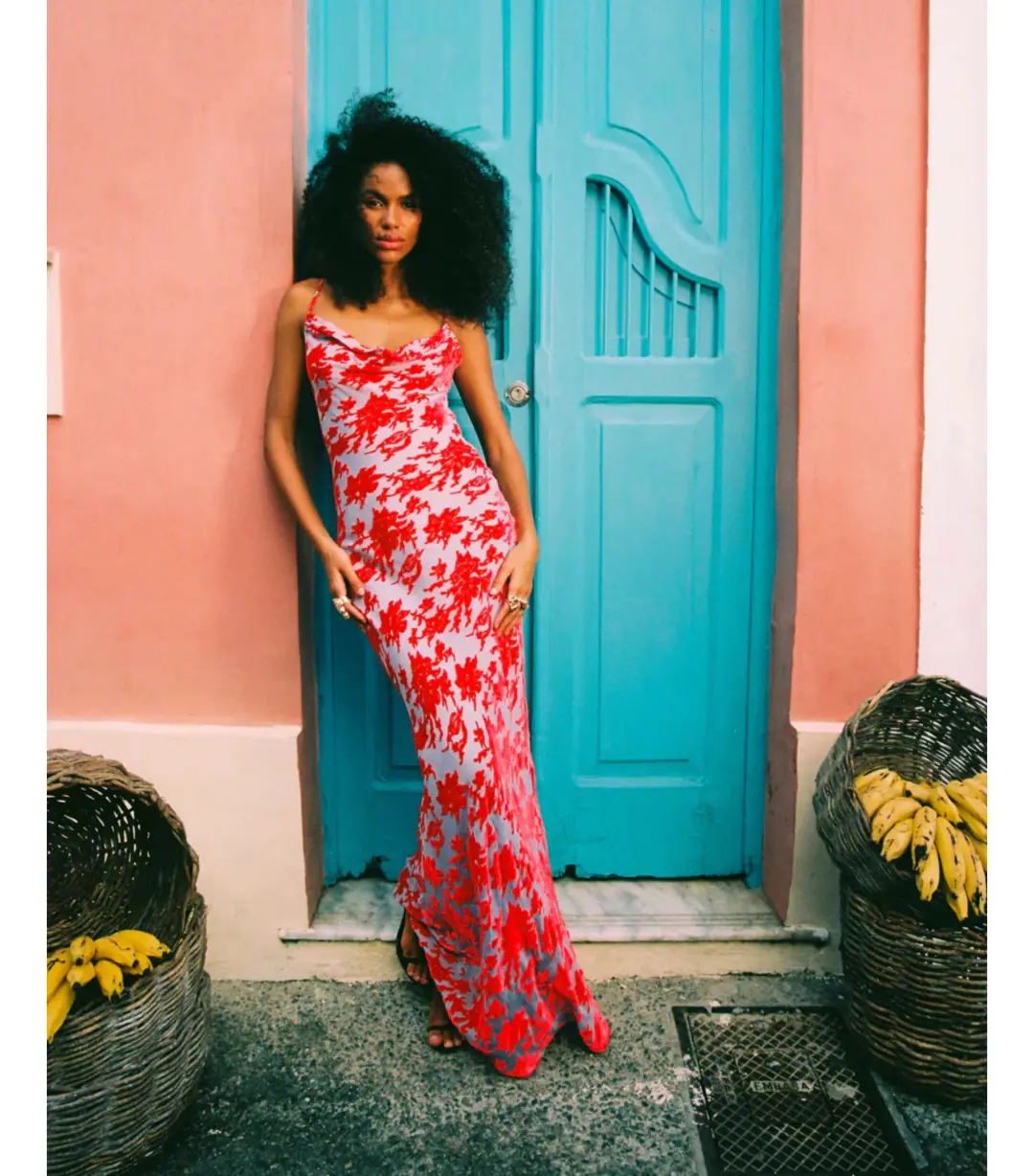 Rat & Boa Athena Maxi Dress Size in Red Small / AU 8 for rent on The Volte - main image