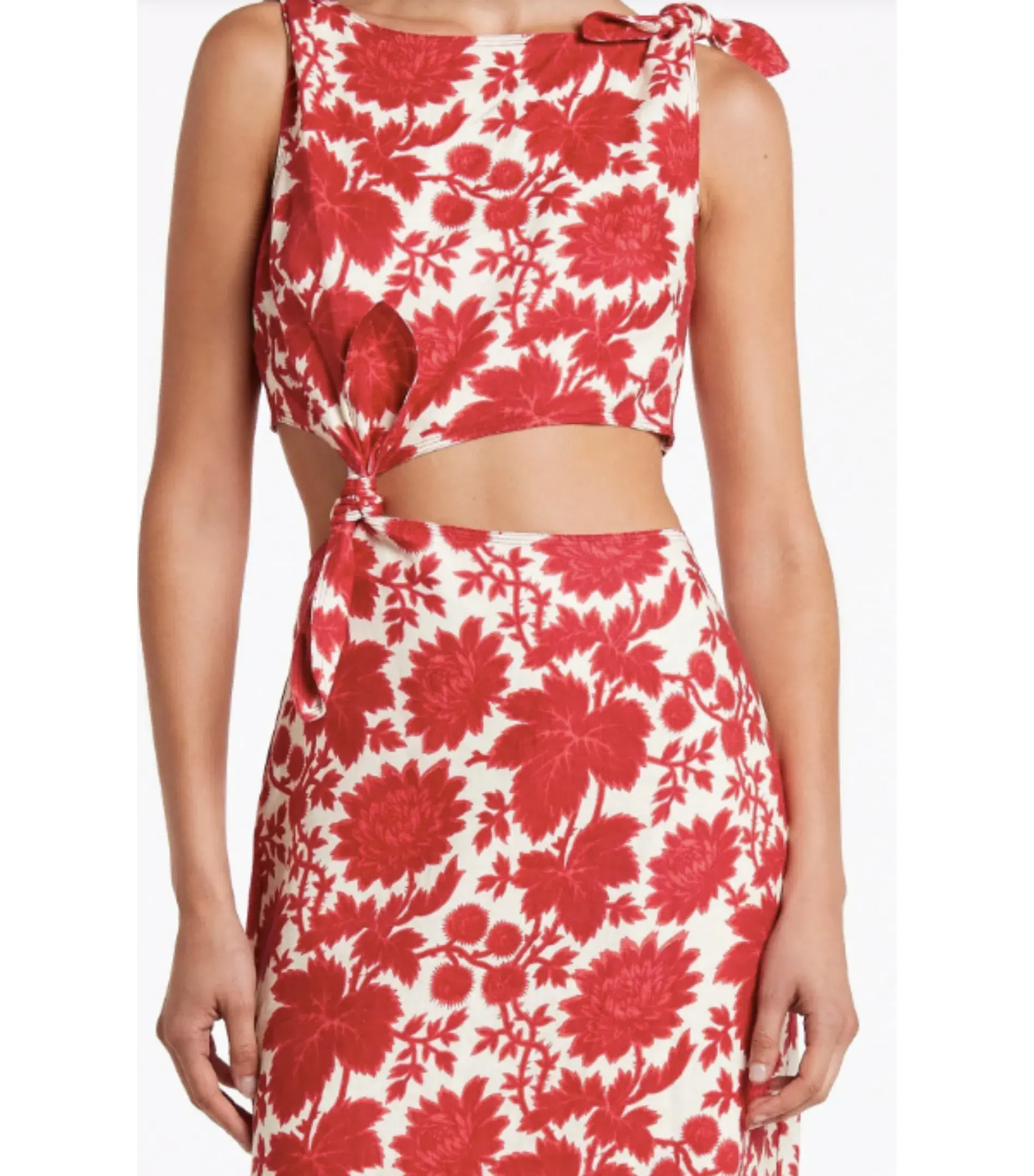 Sir the Label Cinta Knot Dress in Valentina Floral Size 1 / AU 8  - Image 3