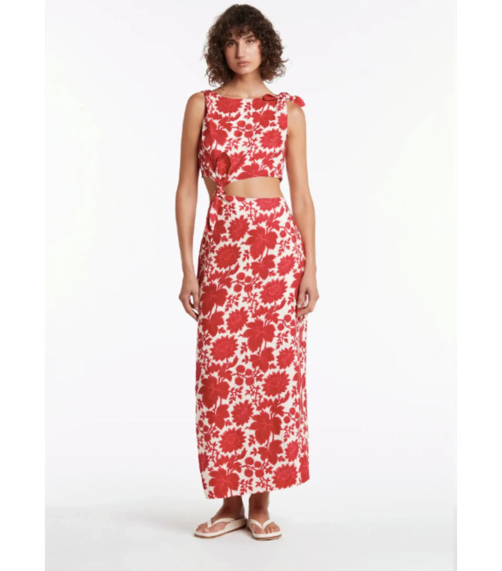 Sir the Label Cinta Knot Dress in Valentina Floral Size 1 / AU 8  - Image 1