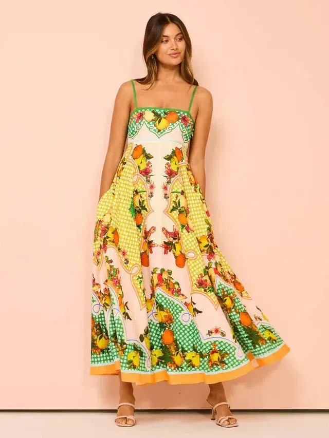 Alemais Lemonis Sundress Multi Size AU 6 - Image 1