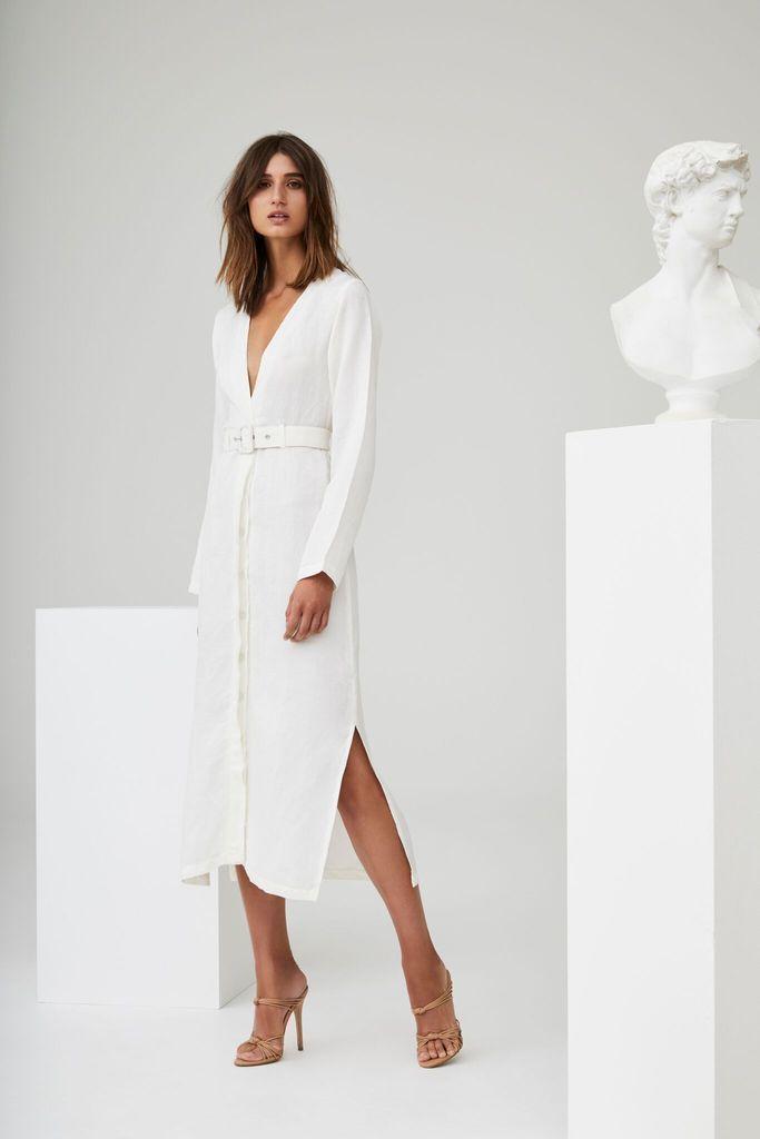 Sir The Label Emmanuel Midi Dress White | AU 10 - Image 1