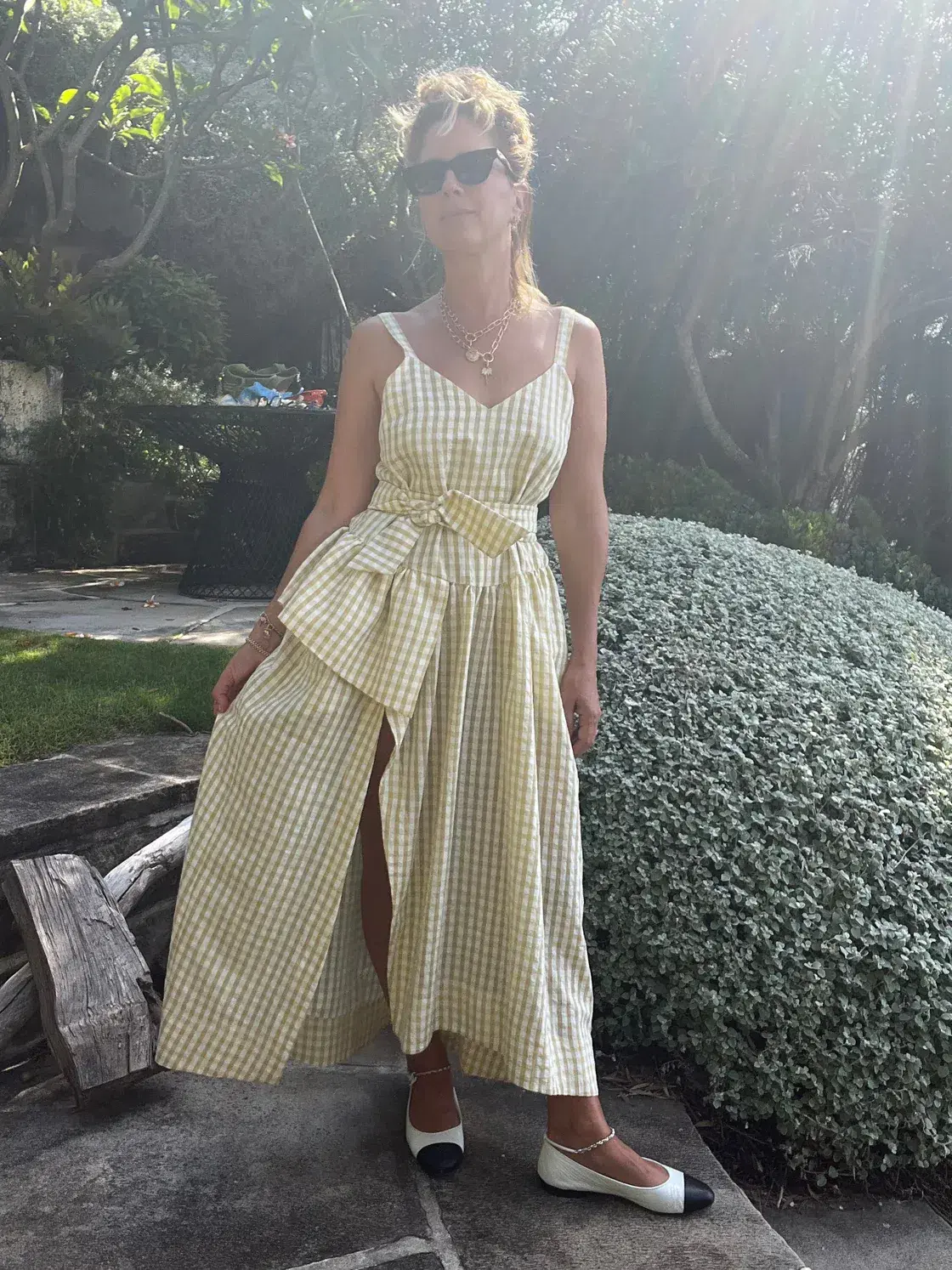 Sarah Jane Clark Bobo Dress Marigold Gingham Size 6 - Image 3