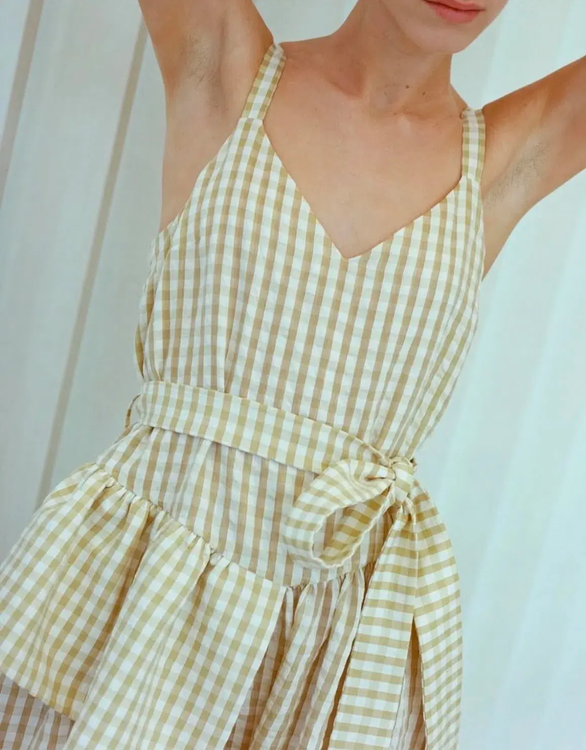 Sarah Jane Clark Bobo Dress Marigold Gingham Size 6 - Image 5