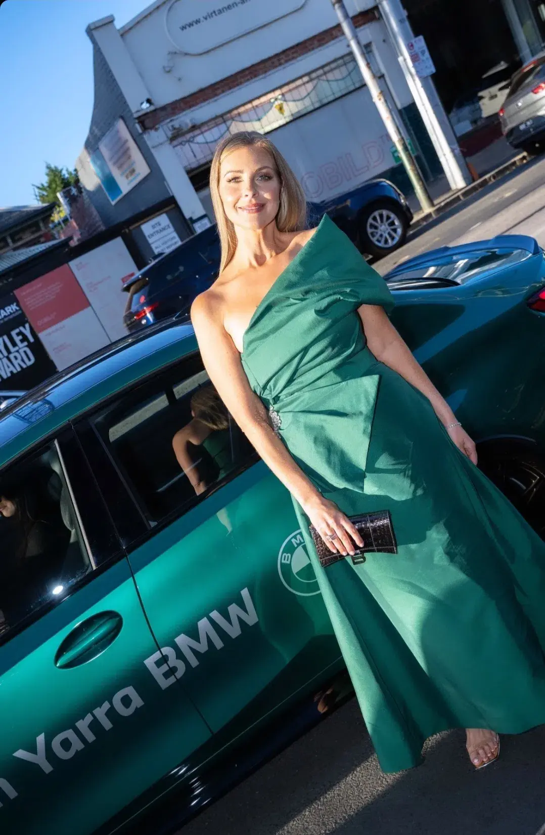 Rachel Gilbert Archer Dress in Green Size 10/M for rent on The Volte - main image