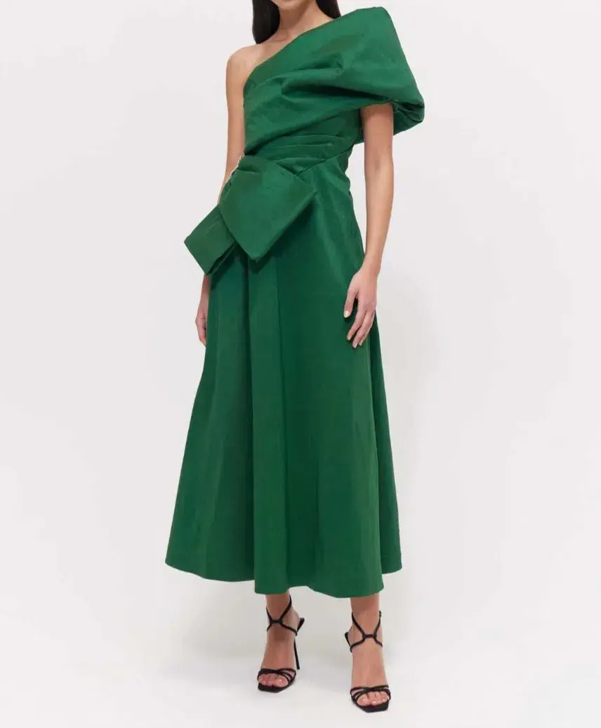 Rachel Gilbert Archer Dress in Green Size 10/M - Image 2
