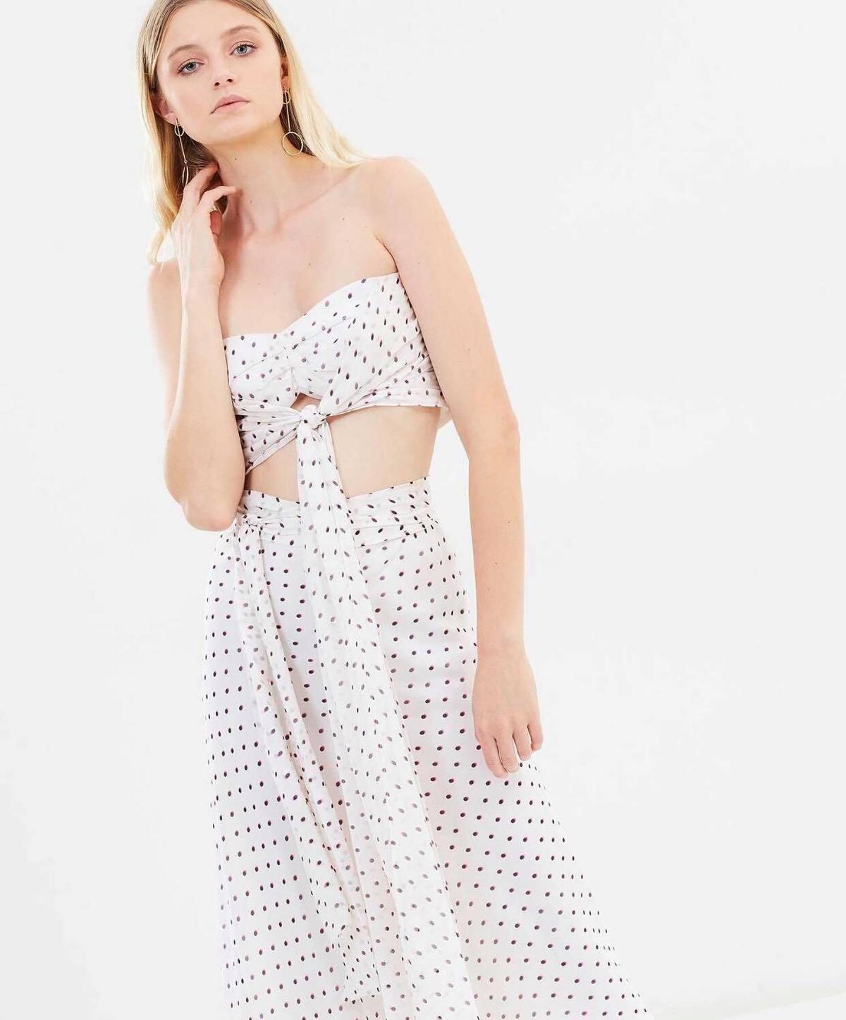 Bec & Bridge Little Cuba Tie Top & Skirt Polka Dot Print Size AU 8 - Image 3