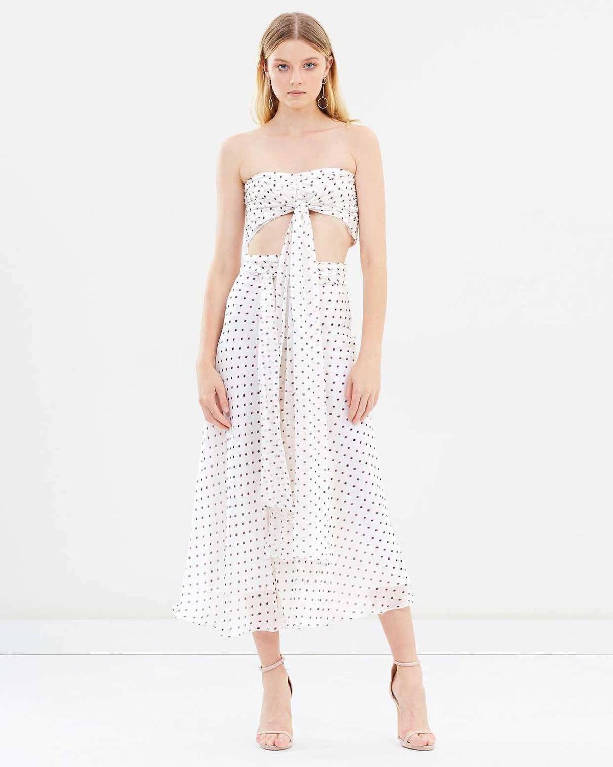 Bec & Bridge Little Cuba Tie Top & Skirt Polka Dot Print Size AU 8 - Image 1
