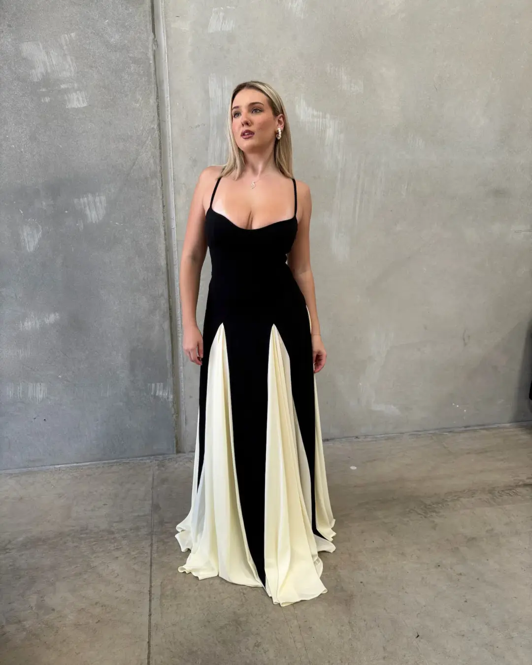 Arcina Ori Paloma Dress Black/White Size AU 10 for rent on The Volte - main image