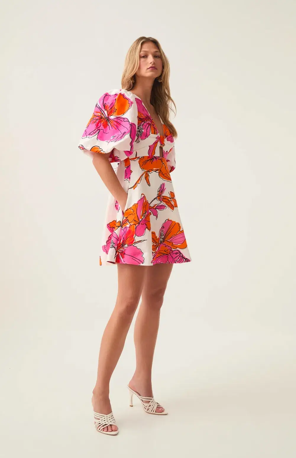 Aje overflow knotted mini dress size 12 - Image 2