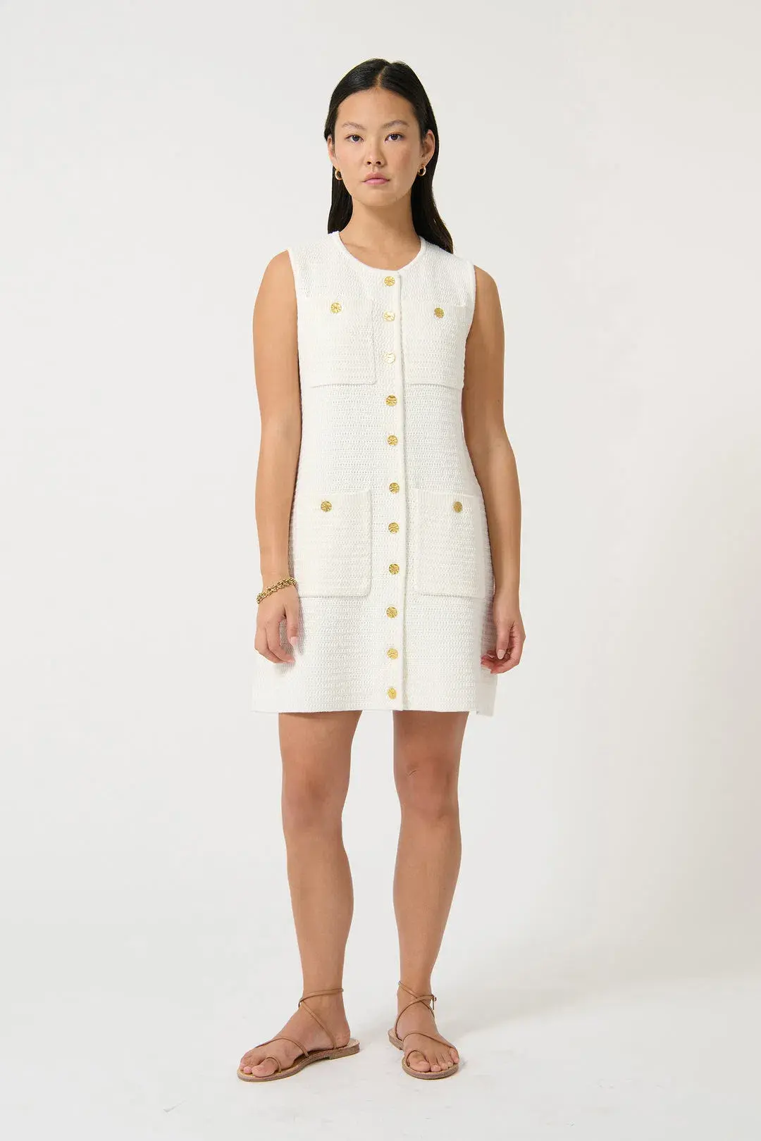 Onte Helena Mini Dress White Size S / AU 8 - Image 1