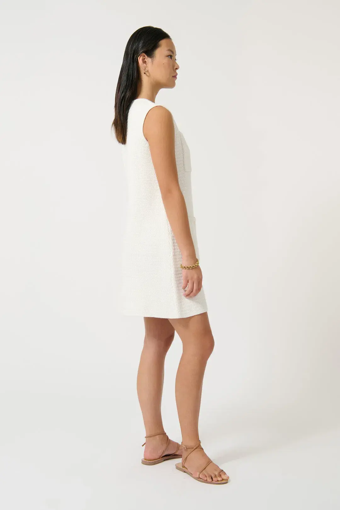 Onte Helena Mini Dress White Size S / AU 8 - Image 3