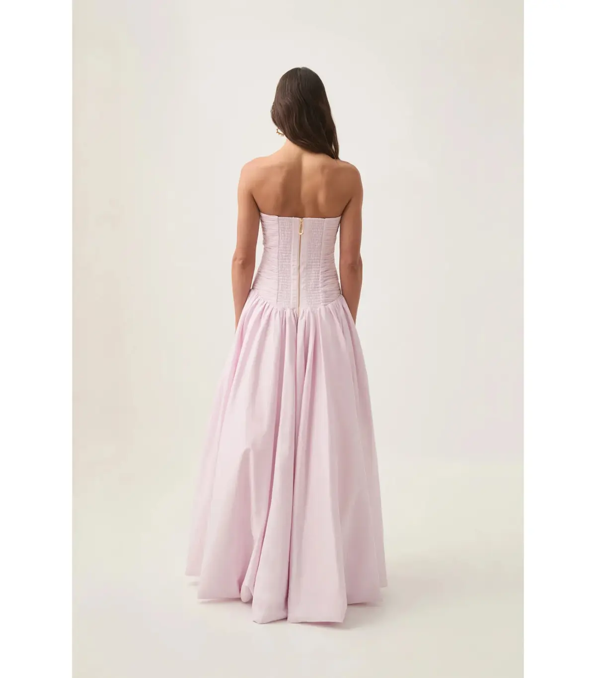 Aje Violette Bubble Hem Maxi Dress Pastel Pink Size AU 6 - Image 2