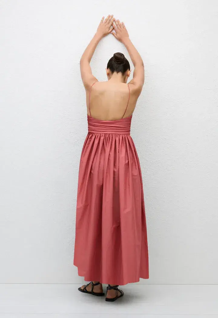 Matteau Gathered Bodice Dress in Rose Size 2 / AU 8 - Image 4