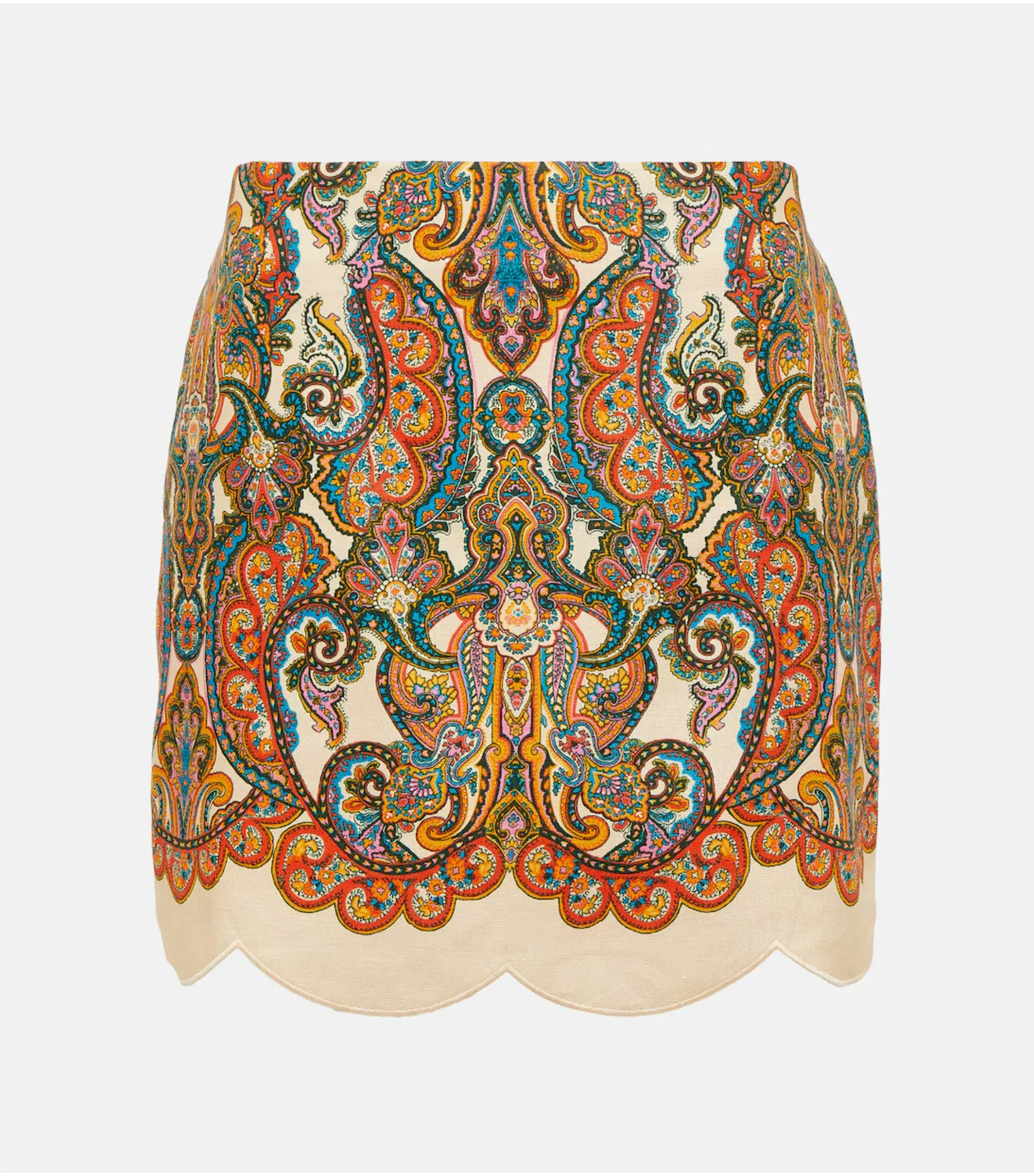 Zimmermann Ottie Skirt and Shirt Set in Multi Paisley Size 0 / AU 8 - Image 6