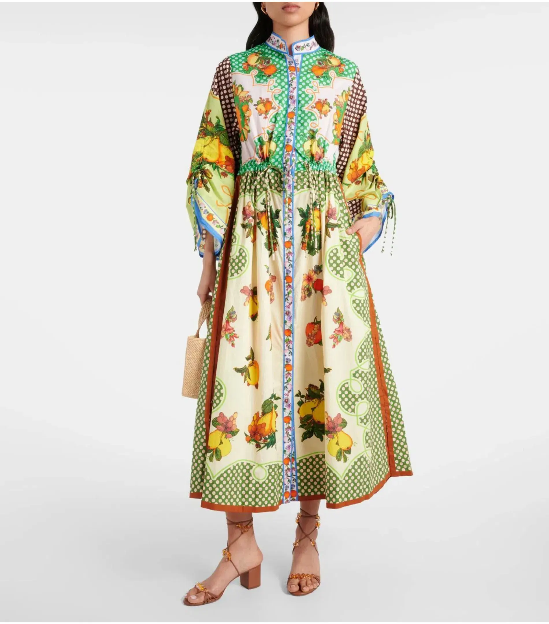 Alemais Lemonis Midi Shirt Dress Multi Size AU 14 - Image 2