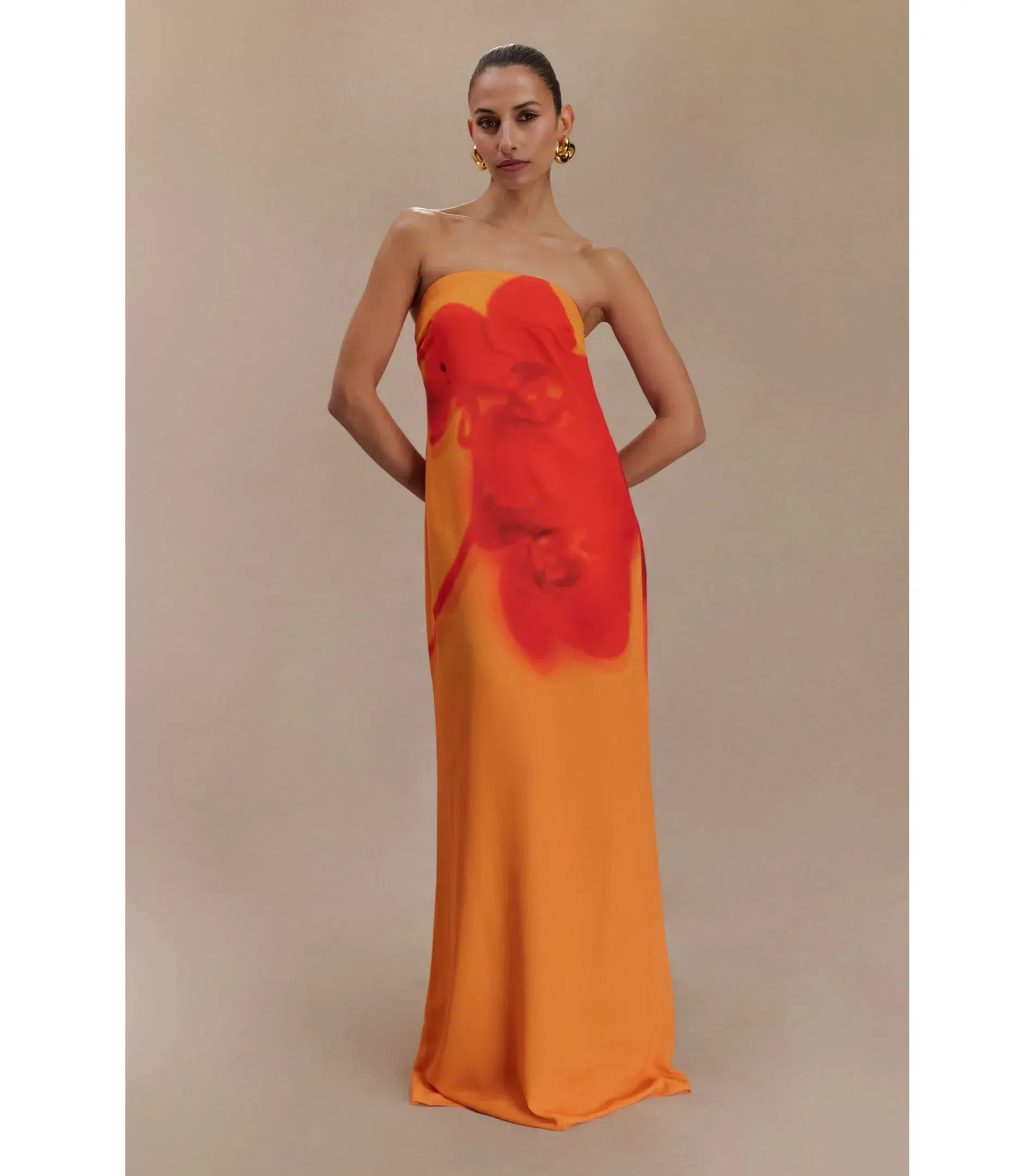 Meshki Amaya Maxi Dress in Koi Orchard Print Size AU 16 - Image 2