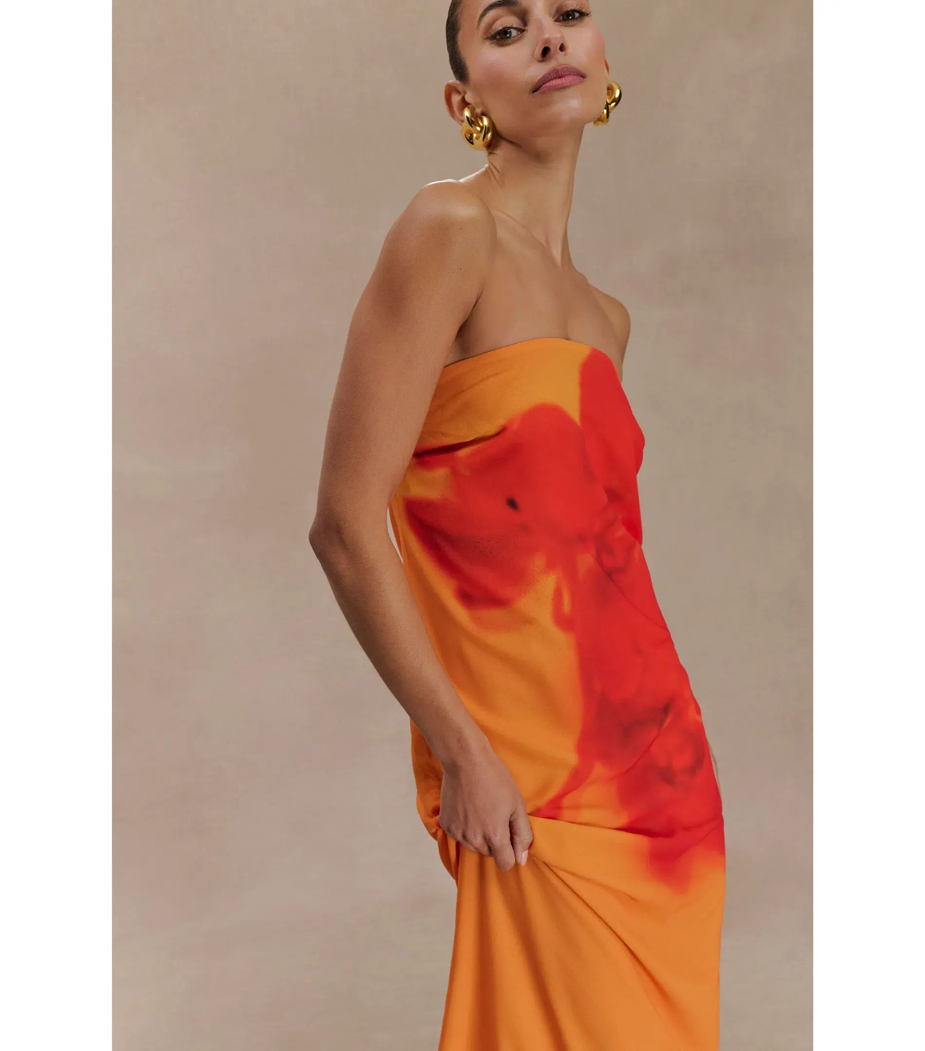 Meshki Amaya Maxi Dress in Koi Orchard Print Size AU 16 - Image 3