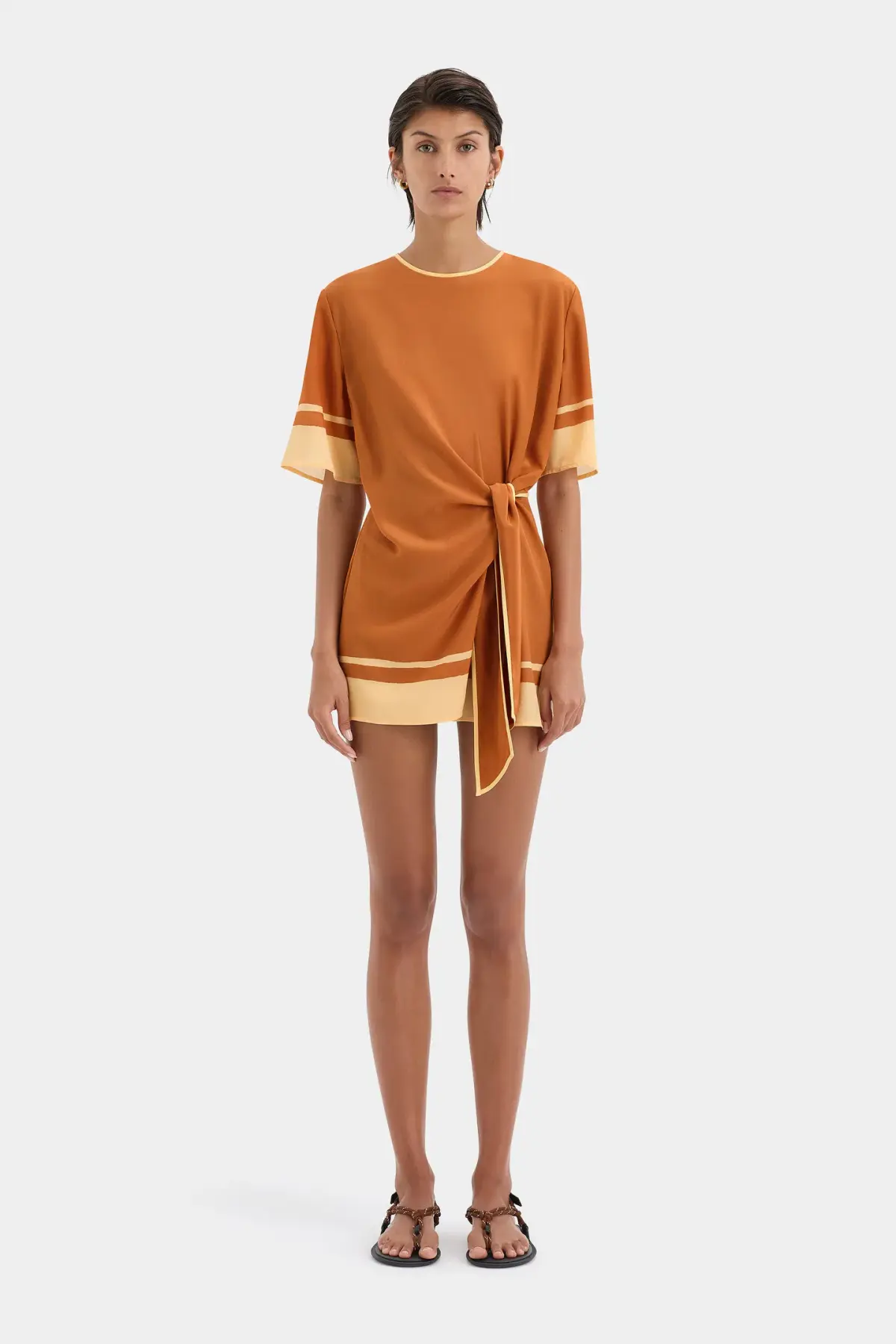 Sir the Label The Soma Mini Dress in Rust Size 2 / AU 10  - Image 1