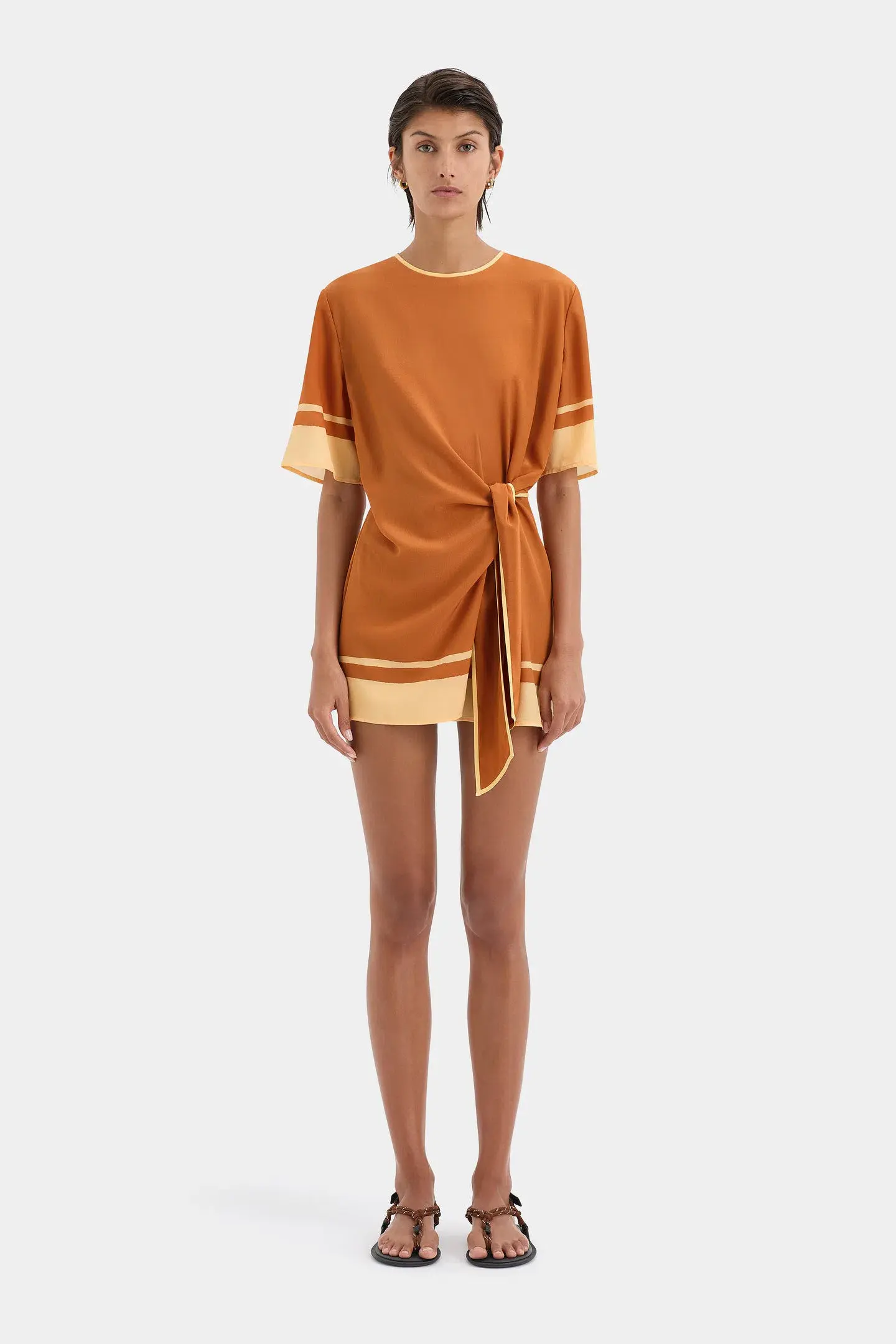 Sir the Label The Soma Mini Dress in Rust Size 2 / AU 10  - Image 1
