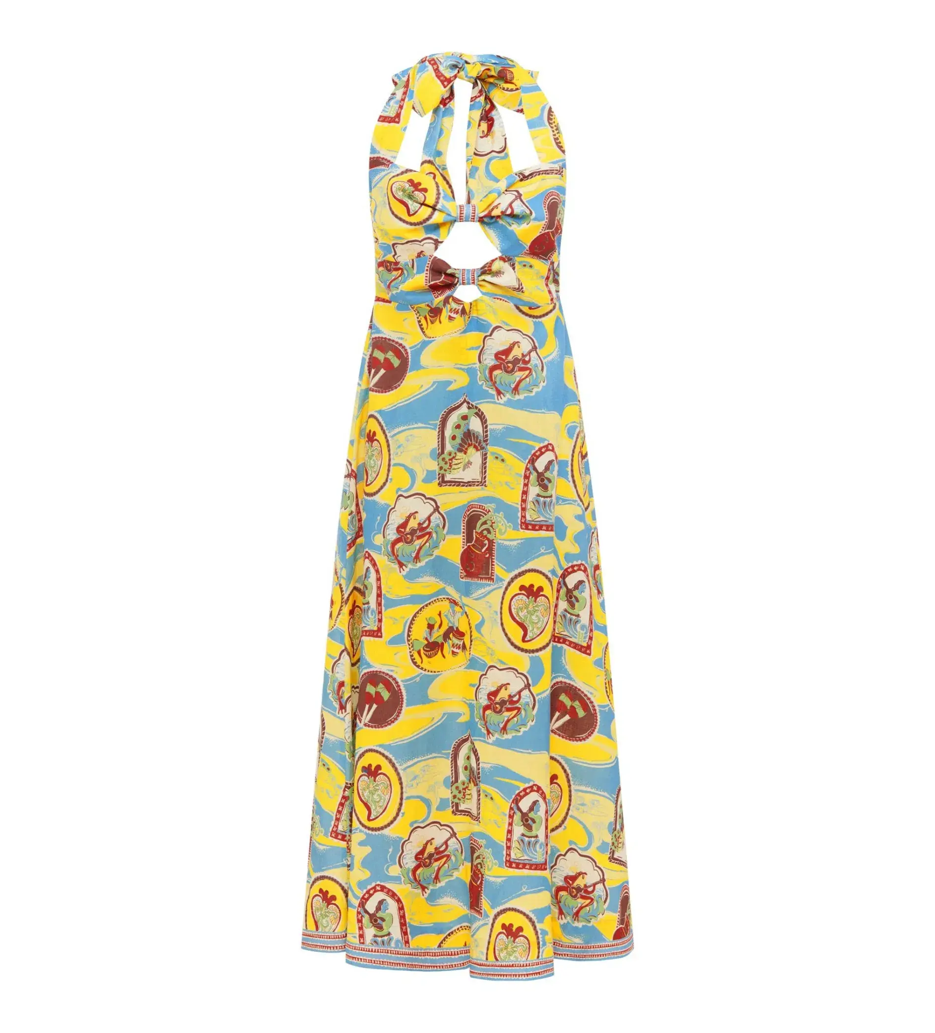 Alemais Emilio Midi Dress Multi Size 8 - Image 4