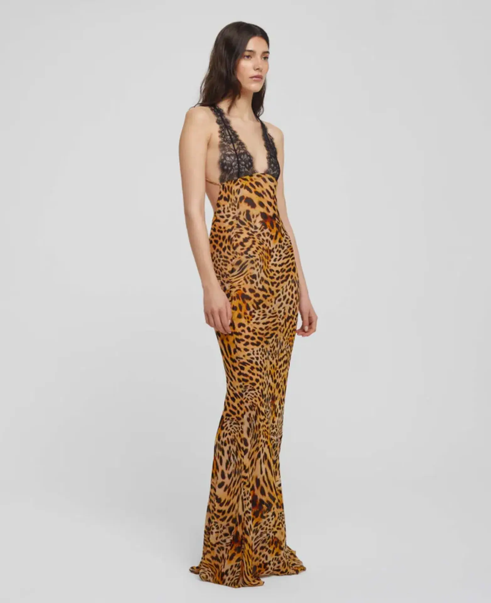 Rat & Boa Akima Leopard Slip Dress Print Size S / AU 8 - Image 1