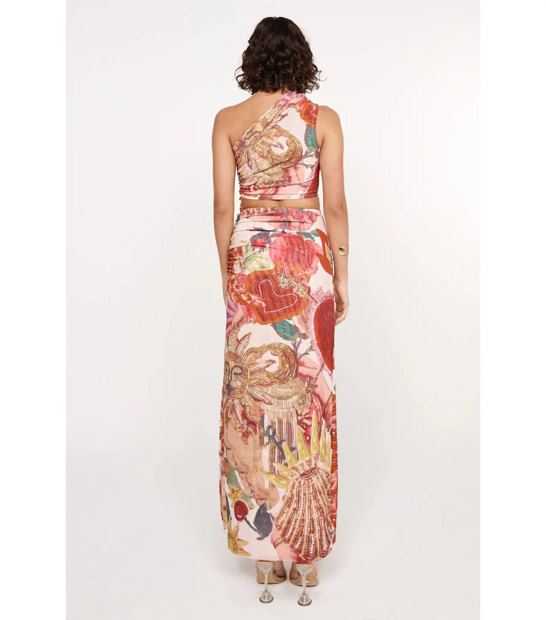 She Is OLLÁ Ophelia Midi Dress in Victor Print Size M / AU 10 - Image 4