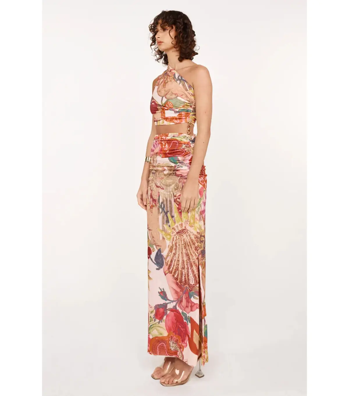 She Is OLLÁ Ophelia Midi Dress in Victor Print Size M / AU 10 - Image 3