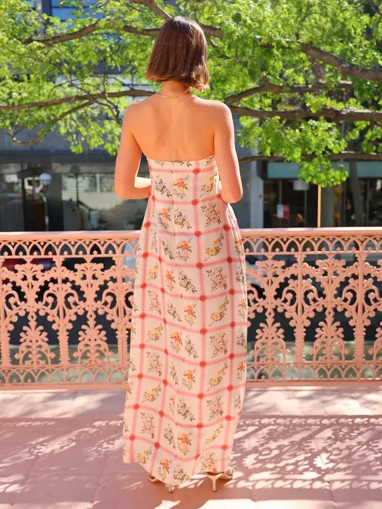 Aston Studio Lucie Dress in Hana Check Print Size AU 16 - Image 3