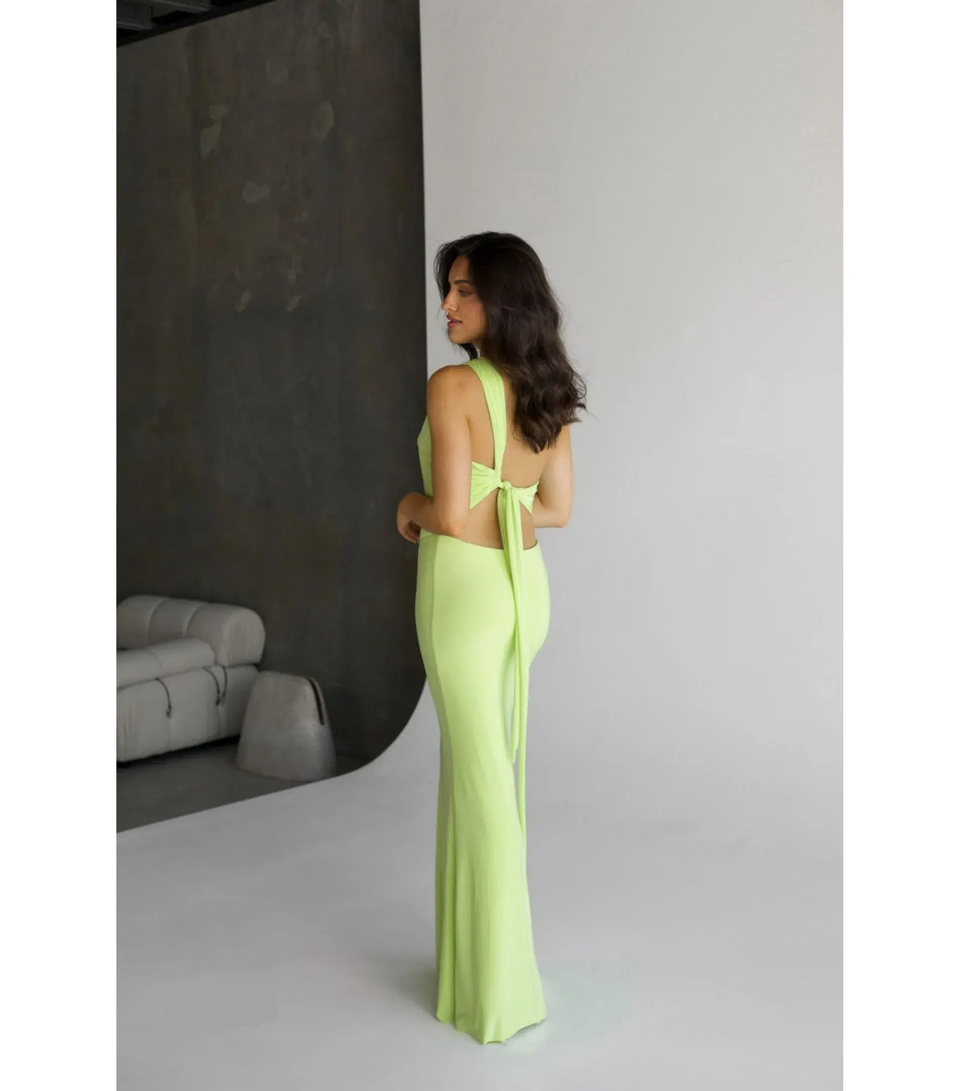 Natalie Rolt Fabienne Gown Citron Size 1 / AU 8 - Image 2