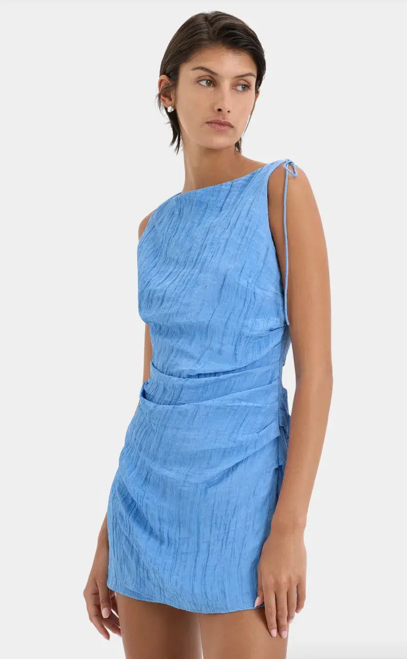 Sir The Label Ligera Mini Dress Cornflower Size 6  - Image 4