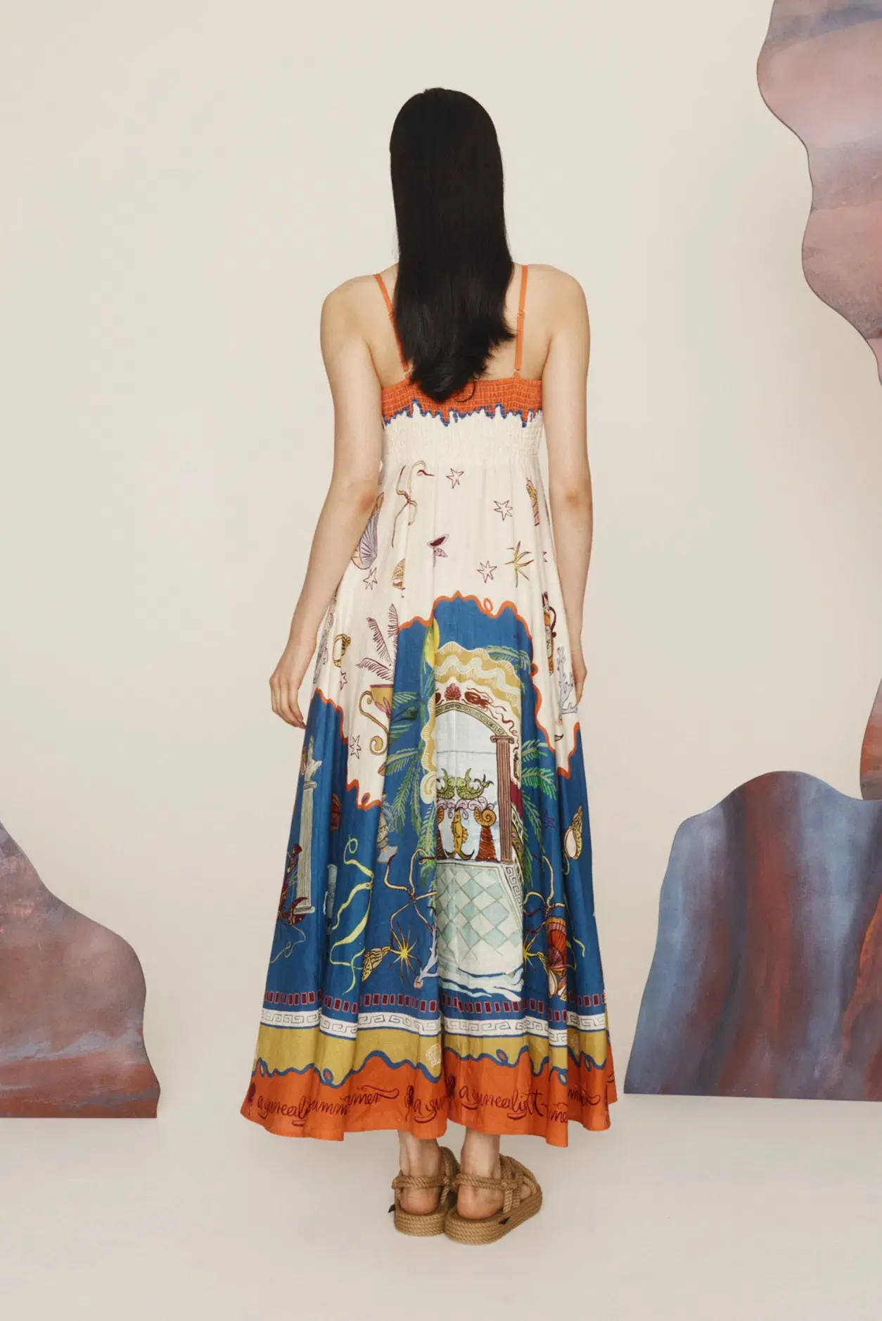 Alemais Surrealist Summer Sundress Multi Size 16 - Image 3
