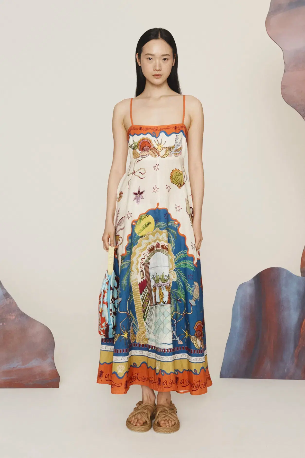 Alemais Surrealist Summer Sundress Multi Size 16 - Image 1