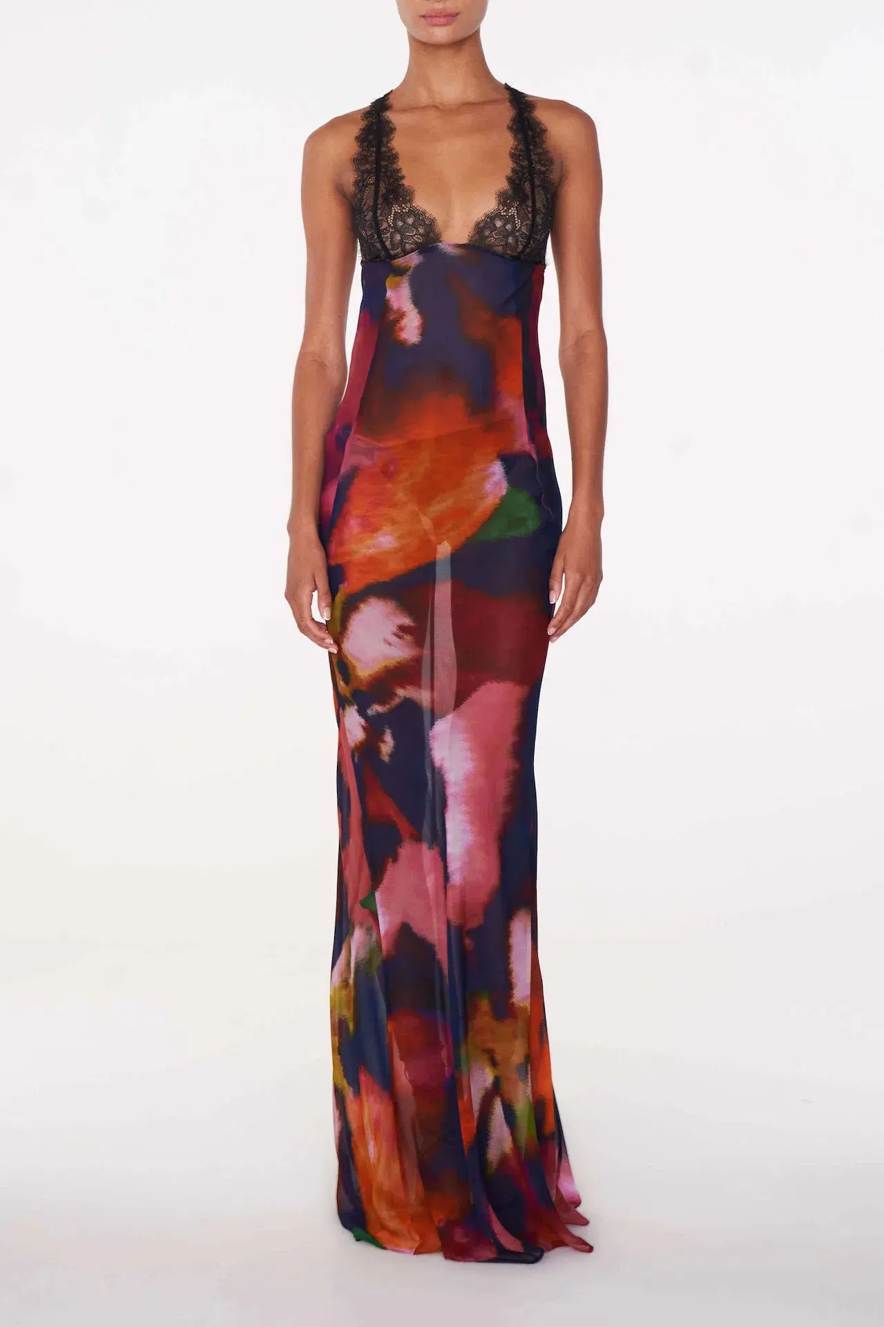 Rat & Boa Paola Floral Slip Dress Abstract Floral Size 10 - Image 1