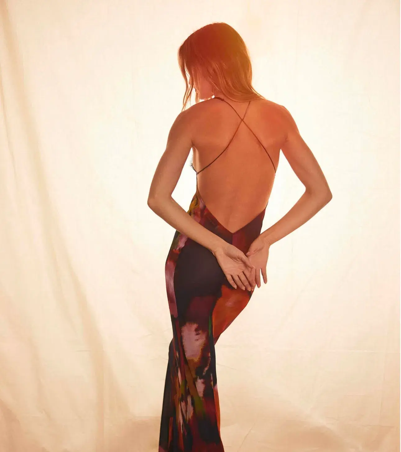 Rat & Boa Paola Floral Slip Dress Abstract Floral Size 10 - Image 2