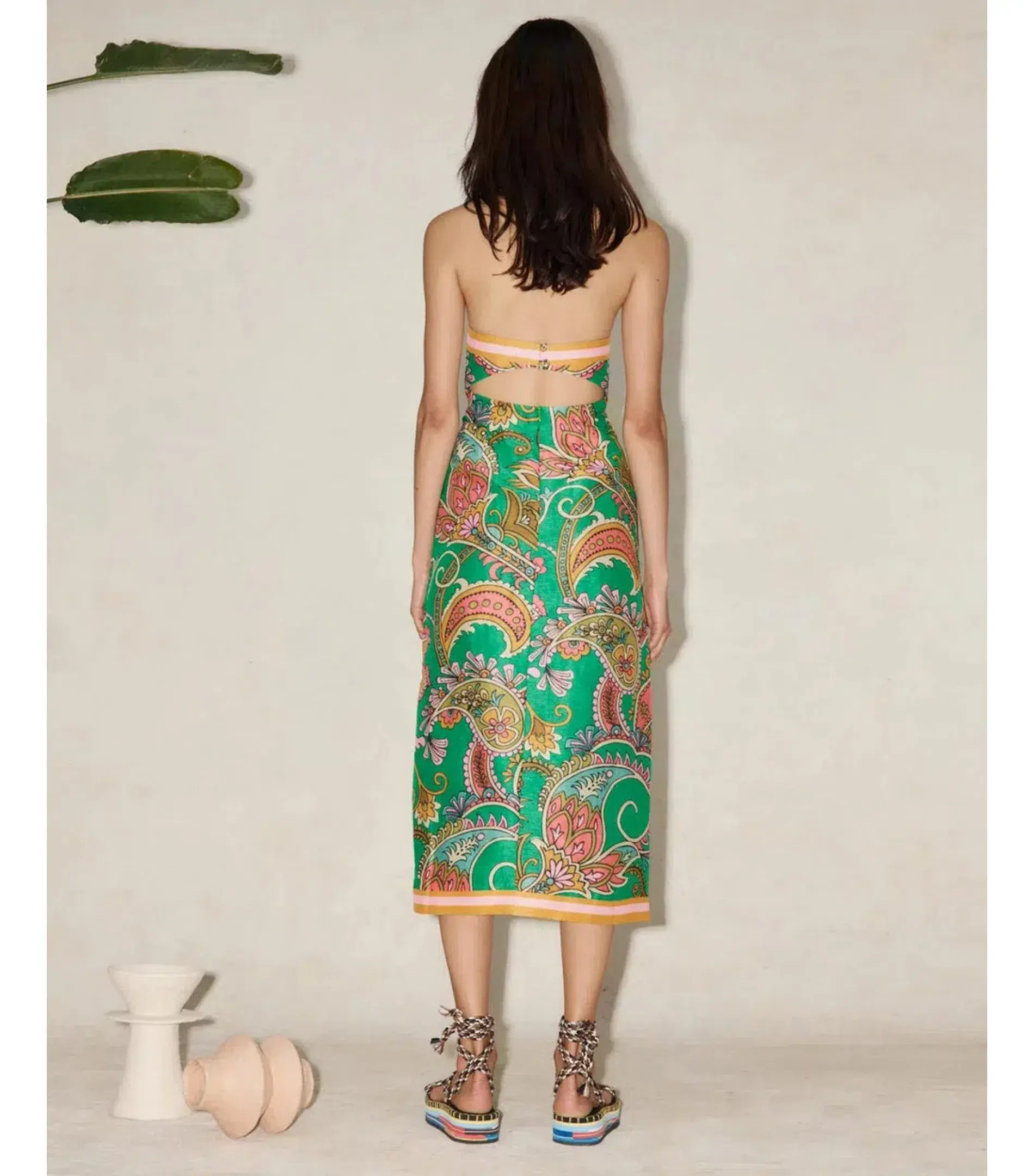 Alemais Marion Bodice Dress Green Size AU 6  - Image 3