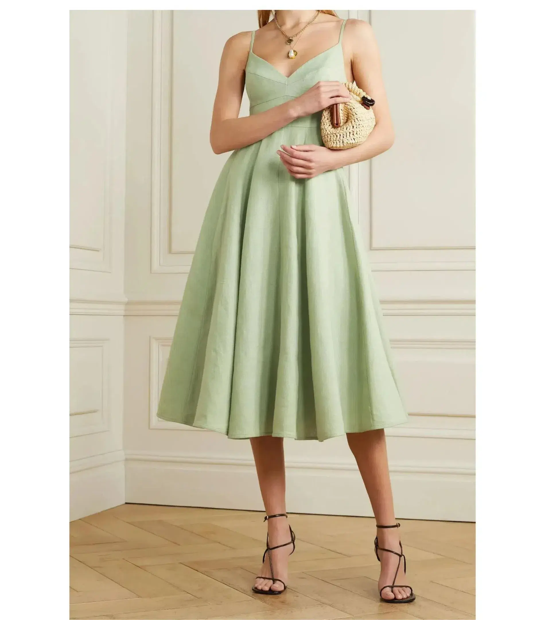 Zimmermann Dancer Picnic Dress Sage Size 0 / AU 8 - Image 1